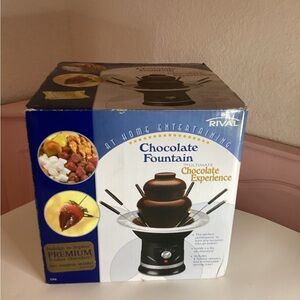 New  Rival 3 Tier•Chocolate Fountain•Model CFF5•Wedding/Party/Dessert/Fondue.